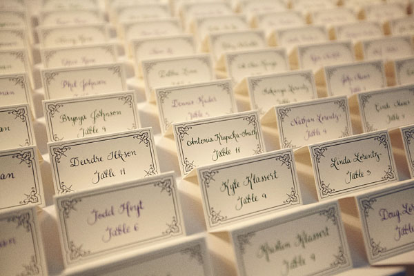 reception name cards